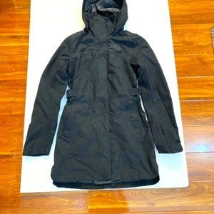 NORTHFACE WOMEN TRENCH COAT BLACK XS TP